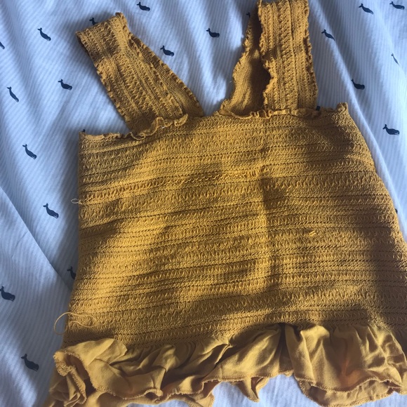 MUSTARD TUBE TOP - Picture 2 of 4